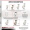 Service Caster 4 Inch Kingpinless Nylon Wheel Caster Swivel Locks 2 Rigid, 2PK SCC-KP30S420-NYR-BSL-2-R-2 - alternate 2